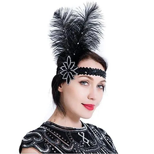 Great Gatsby 1920s Flapper Headband Vintage Headpiece Accessories|JaosWish