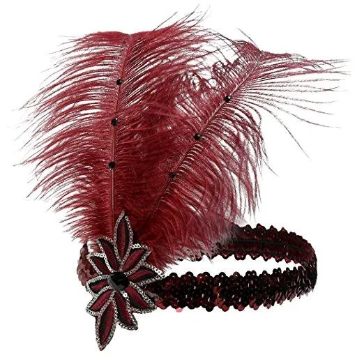 Great Gatsby 1920s Flapper Headband Vintage Headpiece Accessories|JaosWish