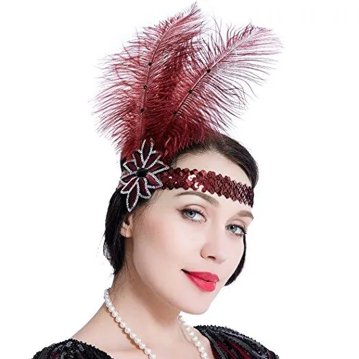 Great Gatsby 1920s Flapper Headband Vintage Headpiece Accessories|JaosWish