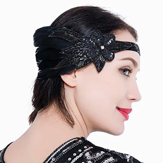 Great Gatsby 1920s Headband Vintage Headpiece Accessories|JaosWish