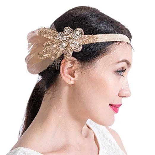 Great Gatsby 1920s Headband Vintage Headpiece Accessories|JaosWish