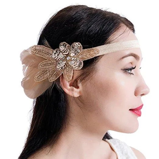 Great Gatsby 1920s Headband Vintage Headpiece Accessories|JaosWish