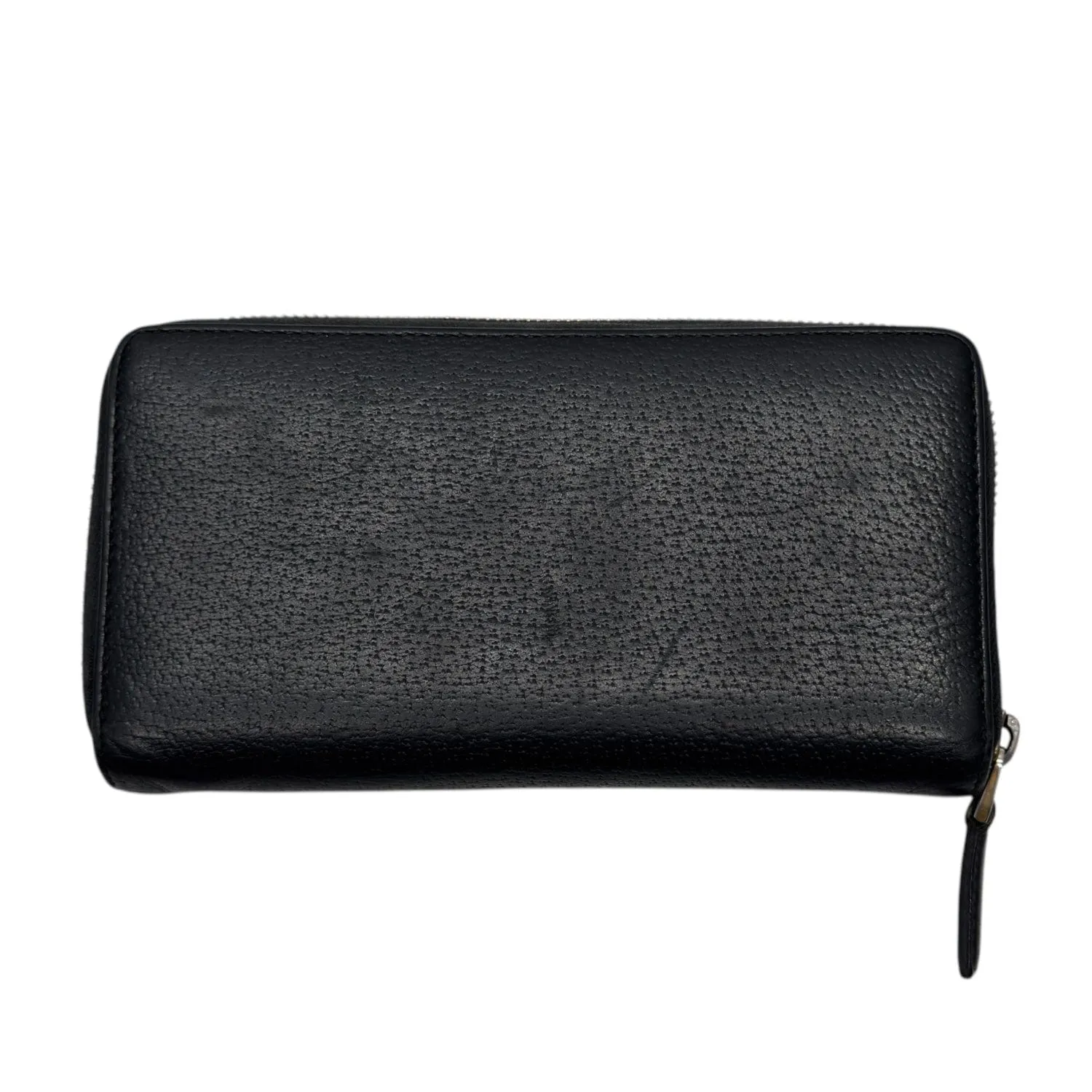 GUCCI GG Marmont Zip Around Leather Wallet - Black