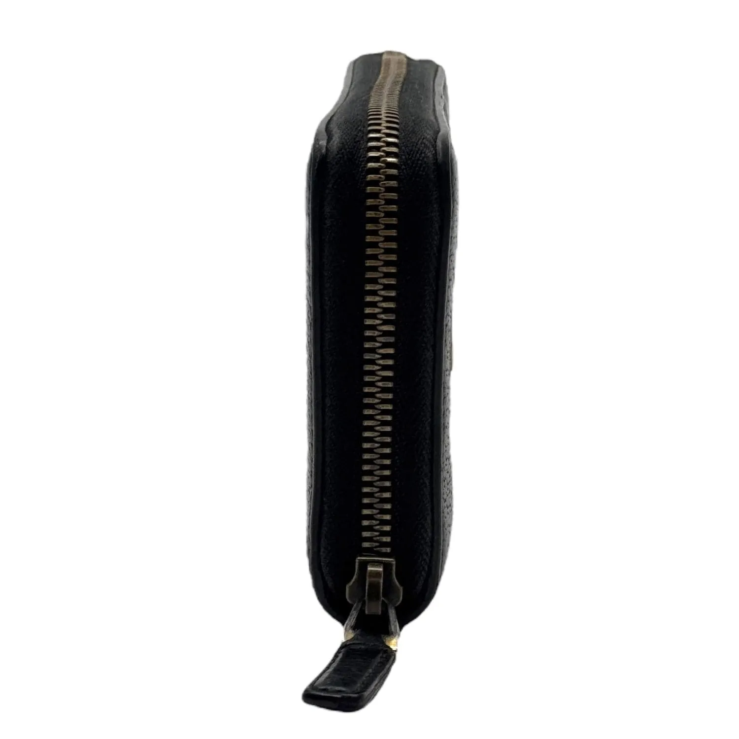 GUCCI GG Marmont Zip Around Leather Wallet - Black