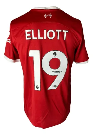 Harvey Elliott Signed Liverpool FC Nike Soccer Jersey BAS