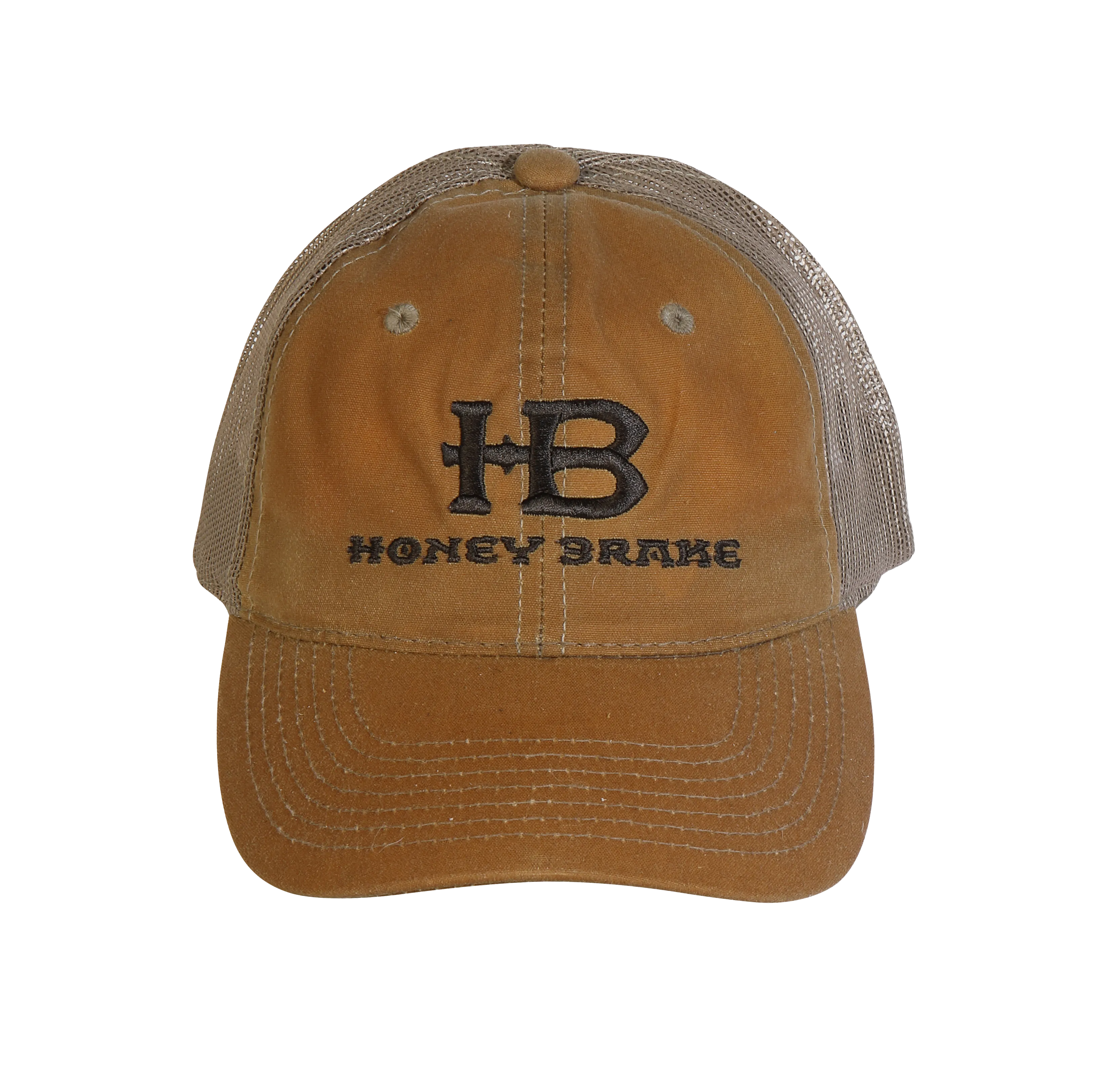 HB 2 Tone Mesh Waxed Canvas Unstructured Hat