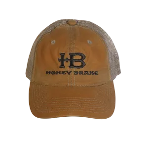 HB 2 Tone Mesh Waxed Canvas Unstructured Hat