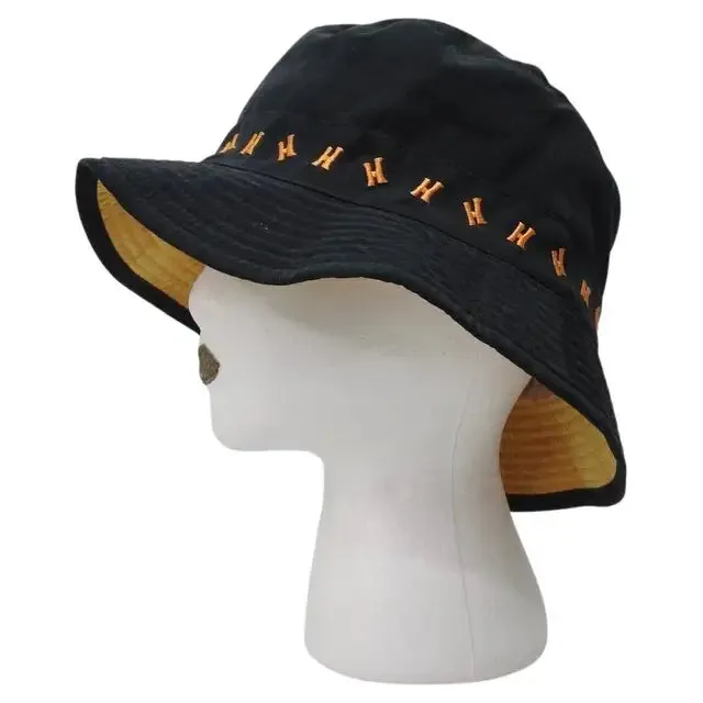 Hermes Black Bucket Hat