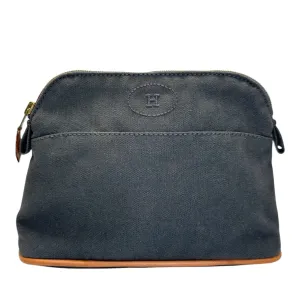 HERMES Canvas Bolide Travel Case - Grey