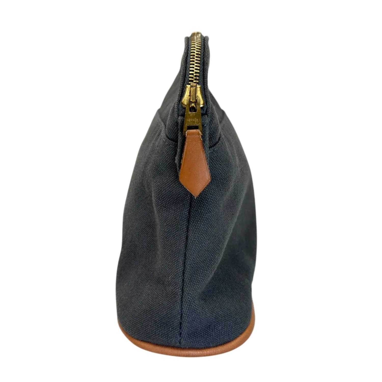HERMES Canvas Bolide Travel Case - Grey