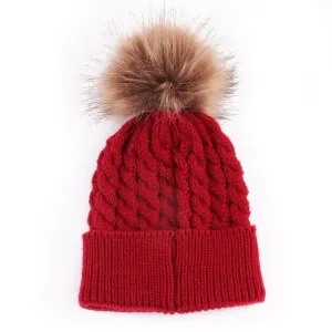 Infant Family Matching Warm Knit Cap Hats