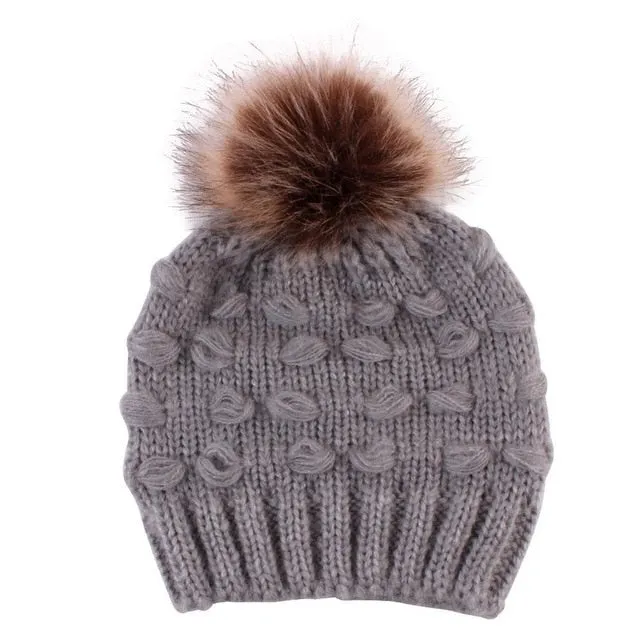 Infant Family Matching Warm Knit Cap Hats