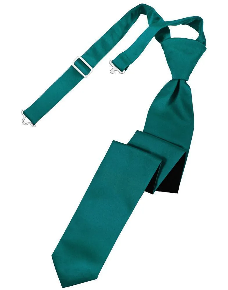 Jade Luxury Satin Skinny Necktie