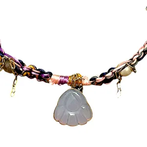 LAVENDER DREAM SEASHELL ROCKSTAR NECKLACE