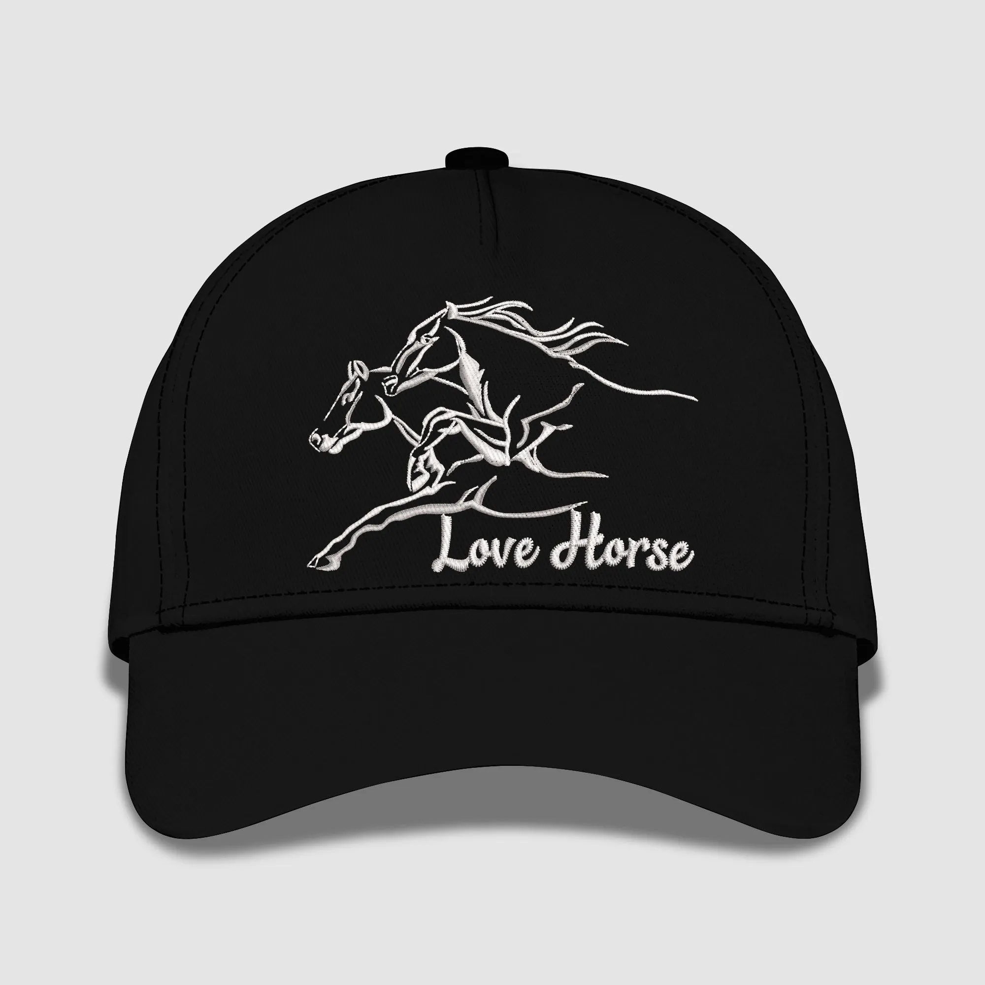 Love Horse Embroidered Baseball Caps