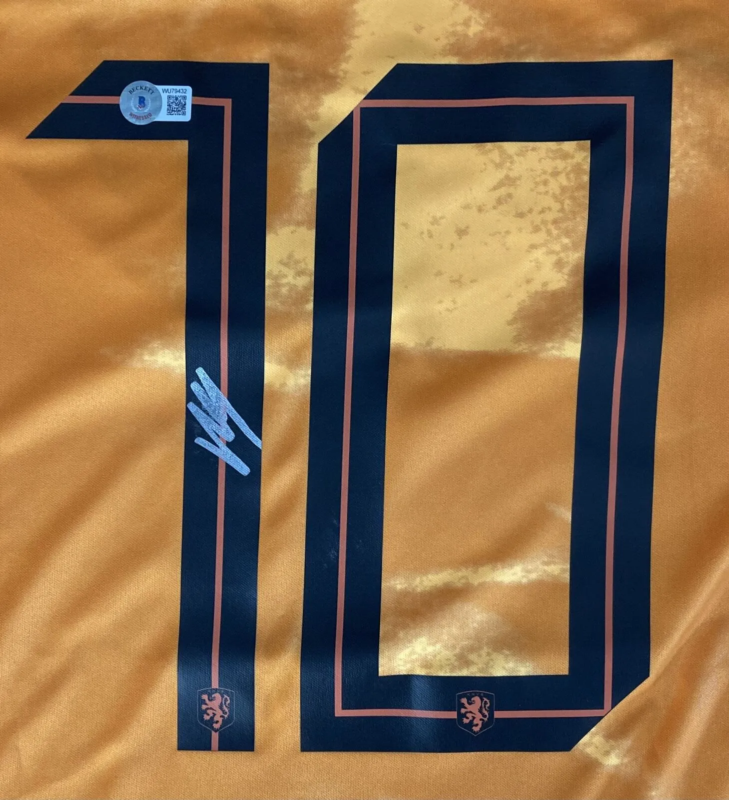 Memphis Depay Signed Netherlands Nike Soccer Jersey BAS