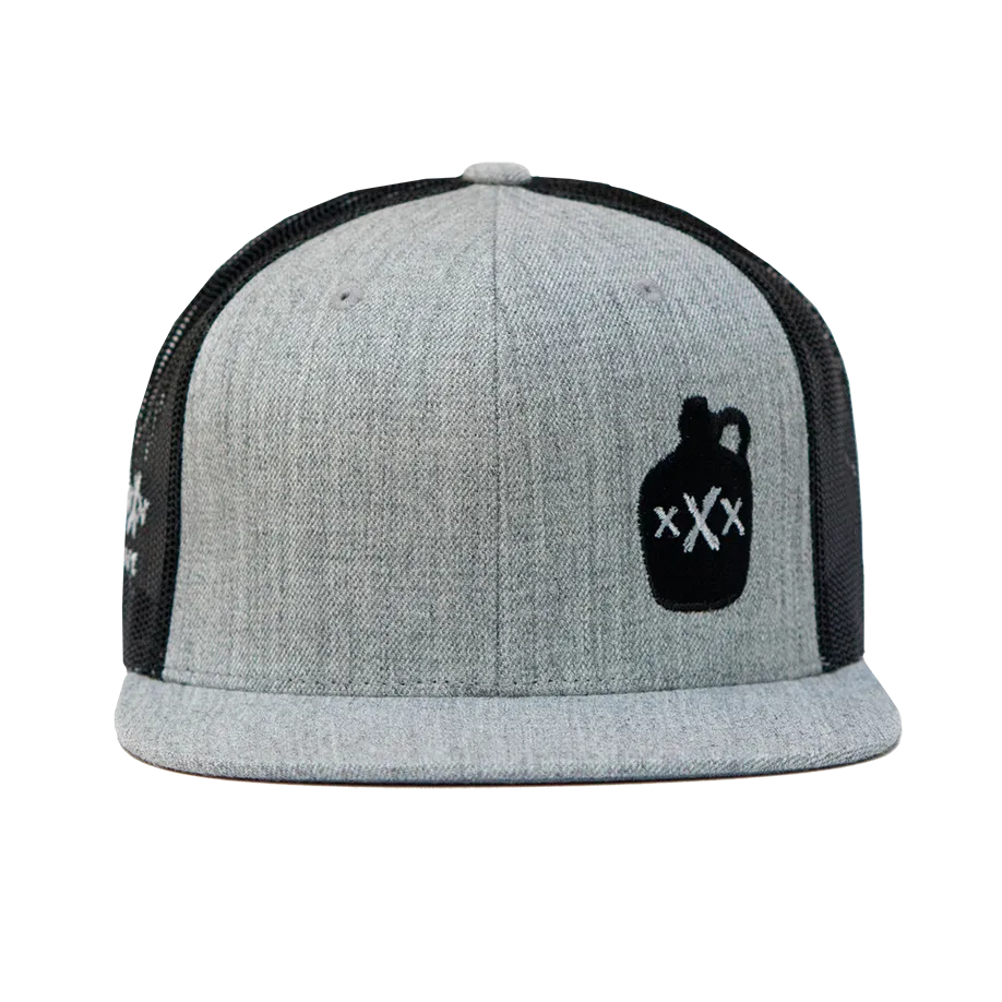 Moonshine Jug Snapback - Heather Grey/Black Mesh