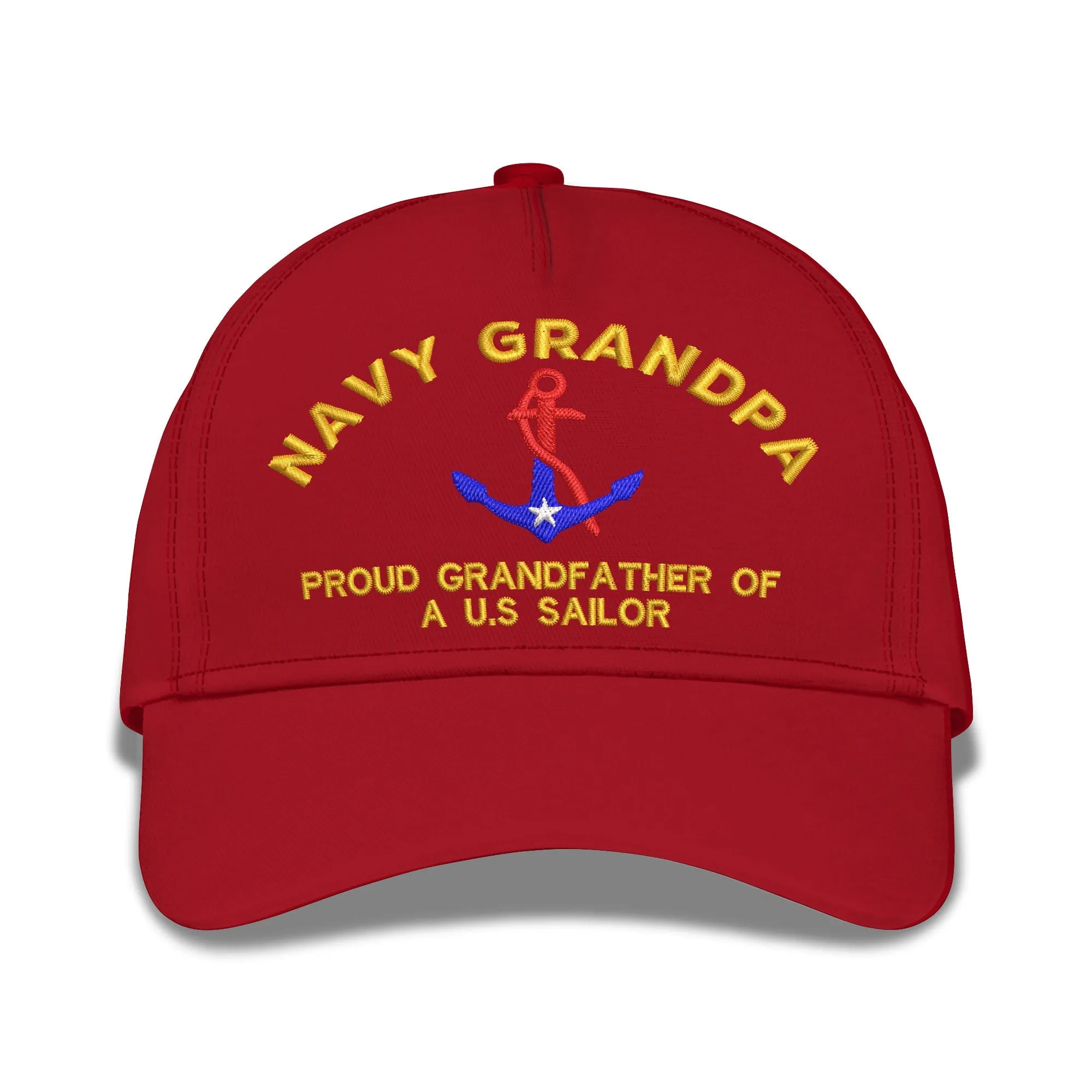Navy Grandpa Proud Grandfaather Ther Of A U.S Sailor Embroidered Baseball Caps
