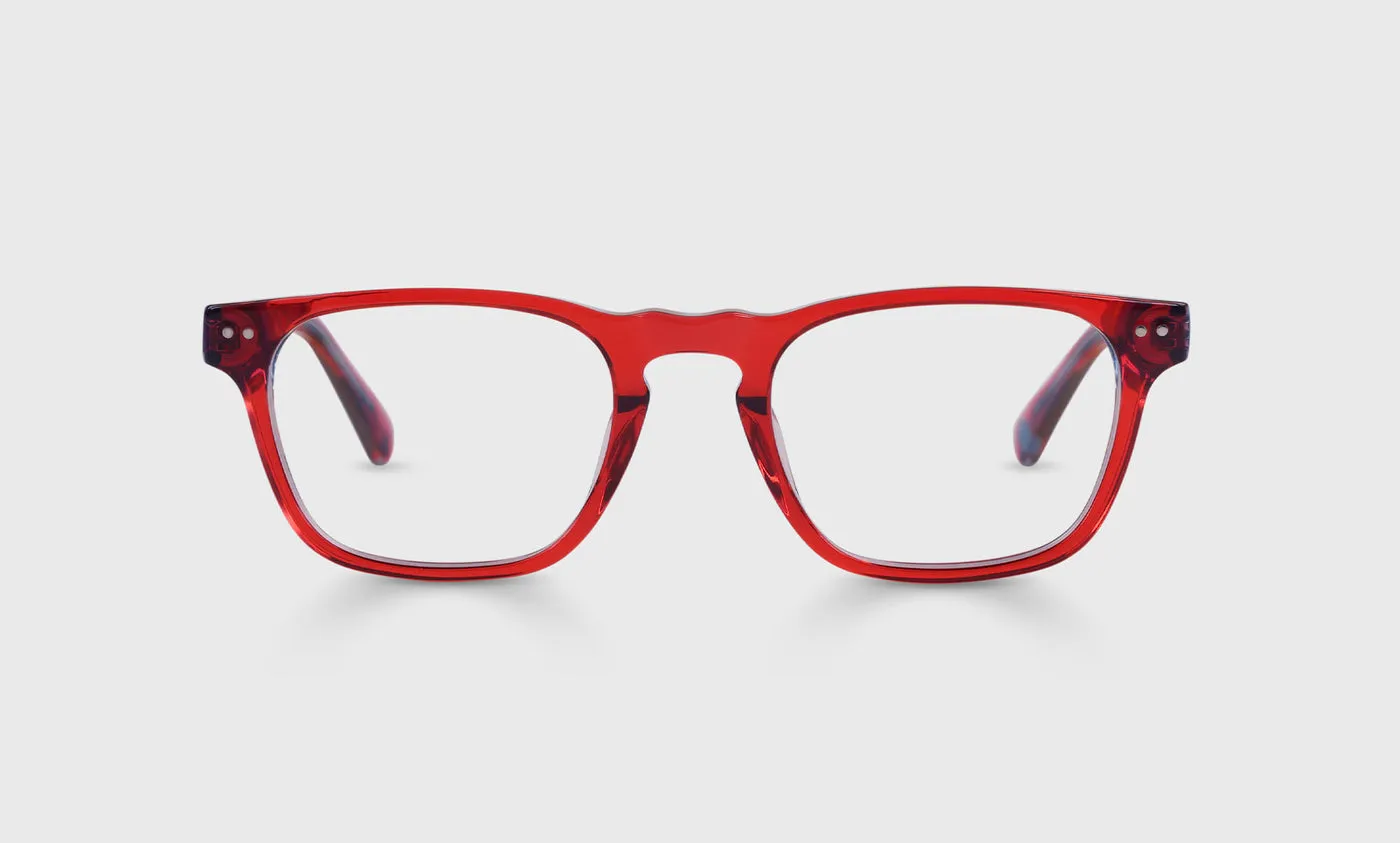 Old Sport Color 01 - Crimson Crystal Front and Temples
