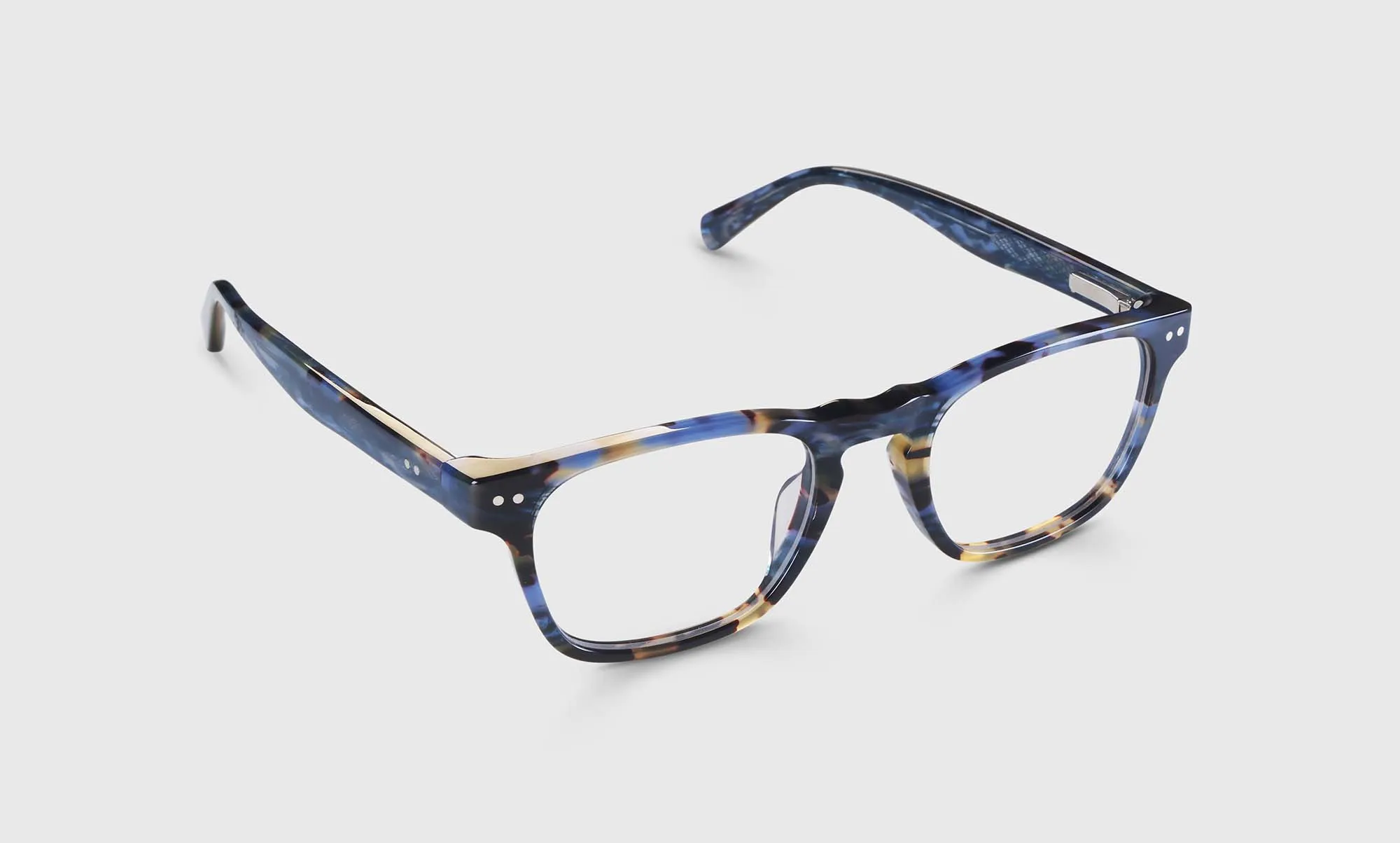 Old Sport Color 50 - Blue and Brown Tortoise Front and Temples