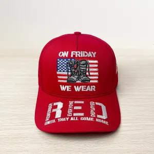 On Friday We Wear Veteran 2 Embroidered Baseball Caps
