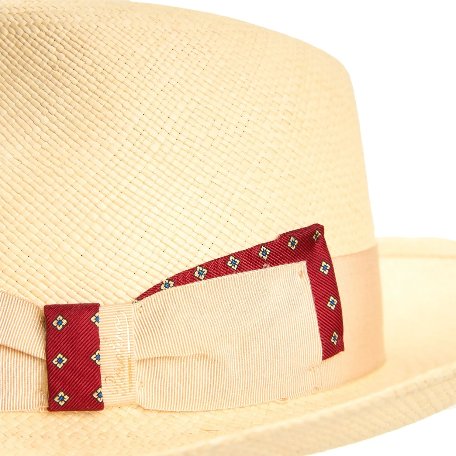 PANAMA AMEDEO MODEL WITH BURGUDY DETAILS ON BOW AND BAND, 60 CM