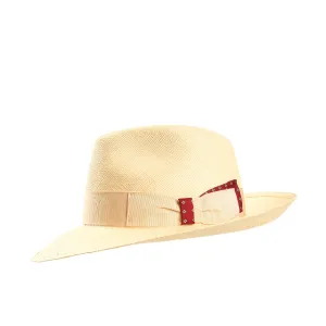 PANAMA AMEDEO MODEL WITH BURGUDY DETAILS ON BOW AND BAND, 60 CM