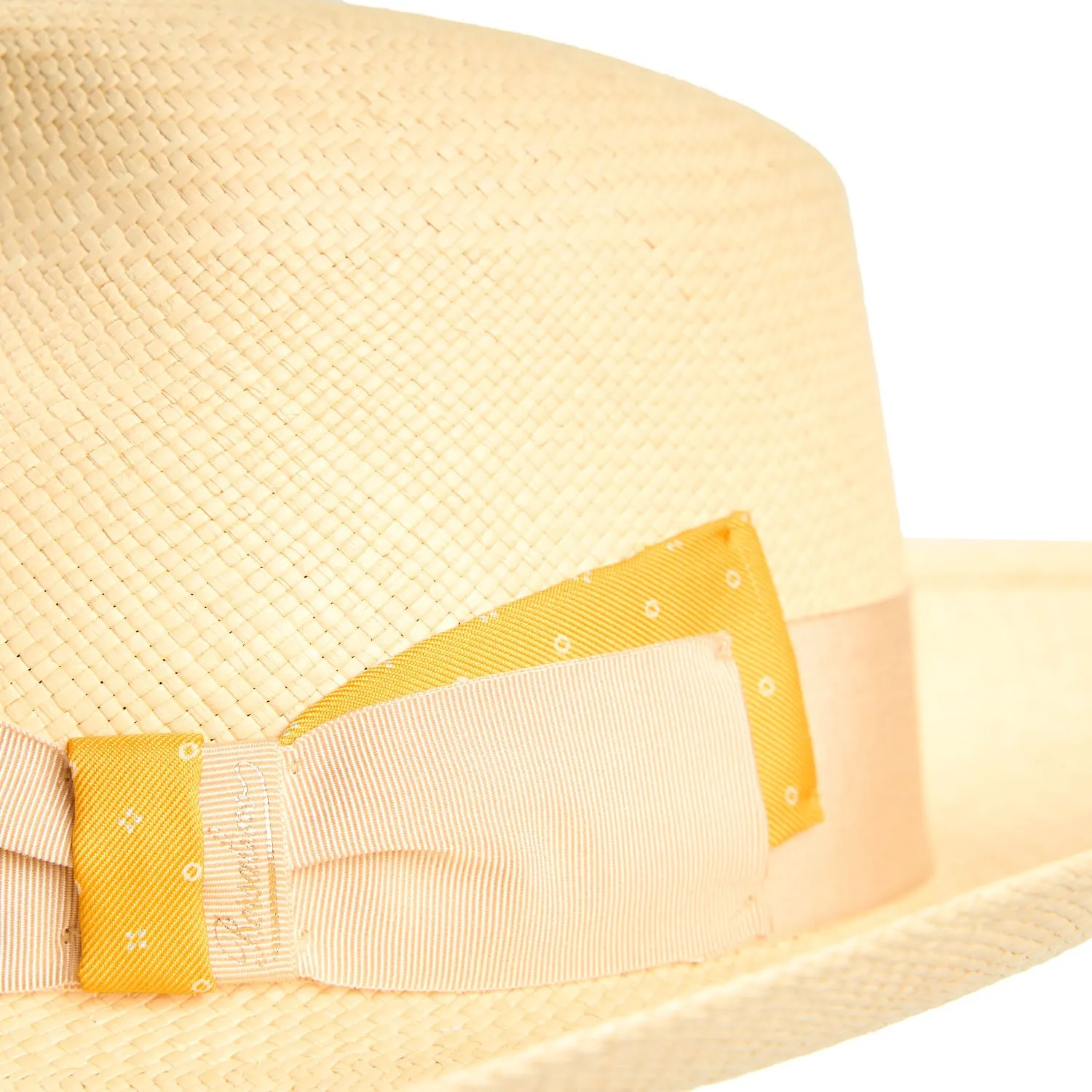 PANAMA AMEDEO MODEL WITH YELLOW DETAILS ON BOW AND BAND, 60 CM
