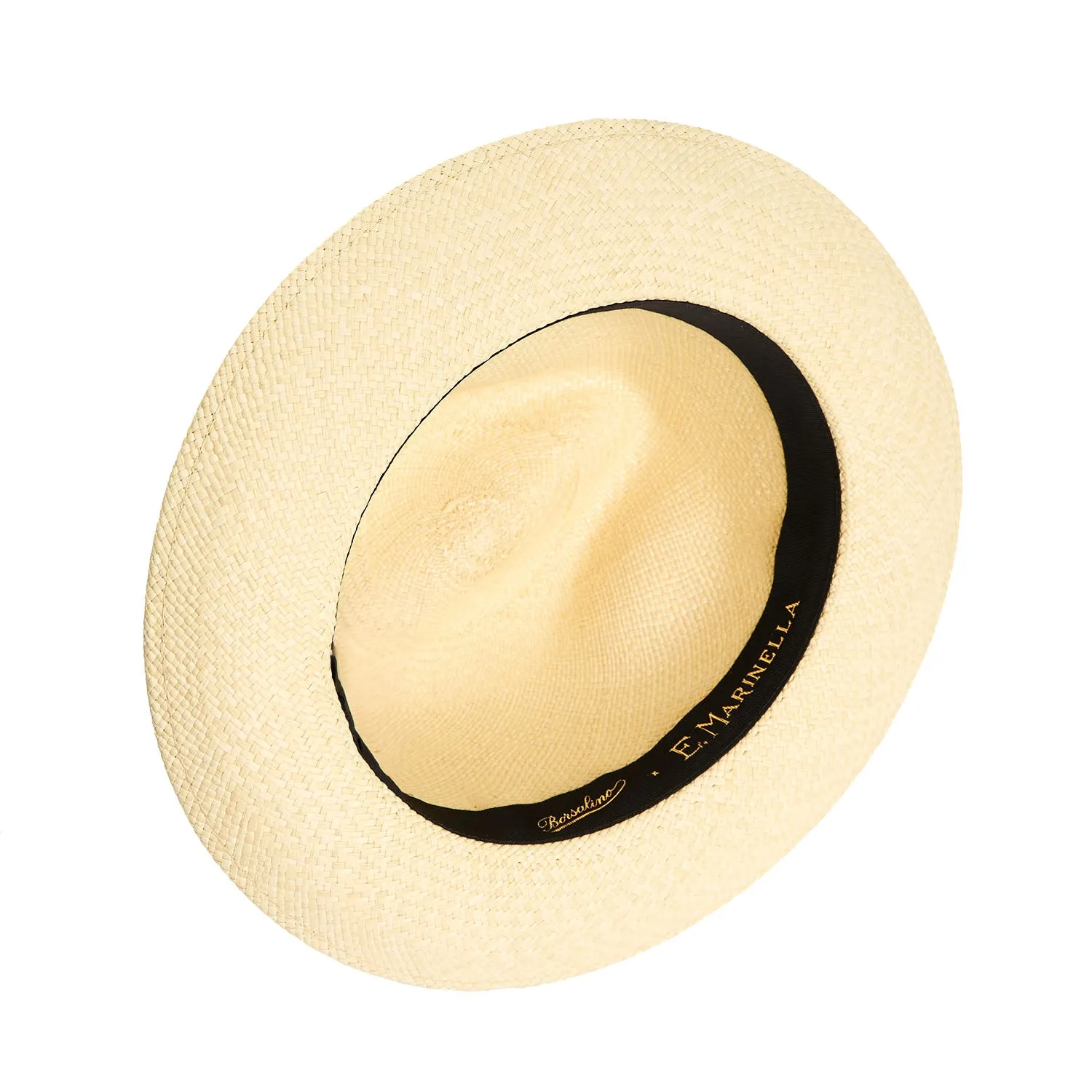 PANAMA AMEDEO MODEL WITH YELLOW DETAILS ON BOW AND BAND, 60 CM