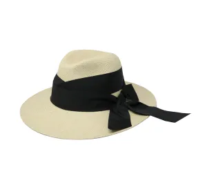 Panama Hat Double Twist With Bow Band