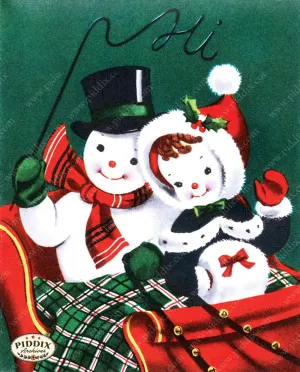 PDXC9810a -- Snowmen, women