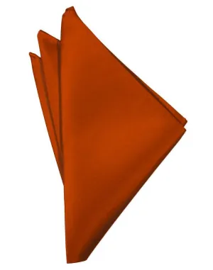 Persimmon Luxury Satin Pocket Square