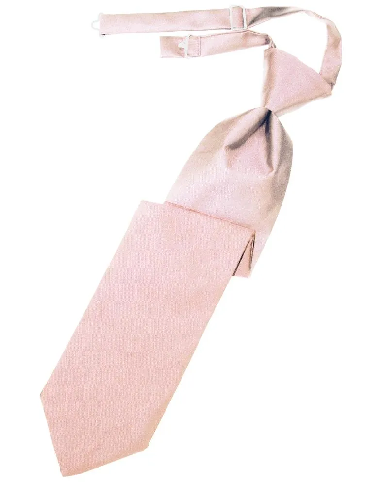 Pink Luxury Satin Kids Necktie