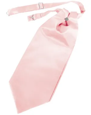 Pink Solid Satin Kids Cravat