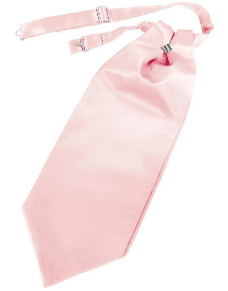 Pink Solid Satin Kids Cravat