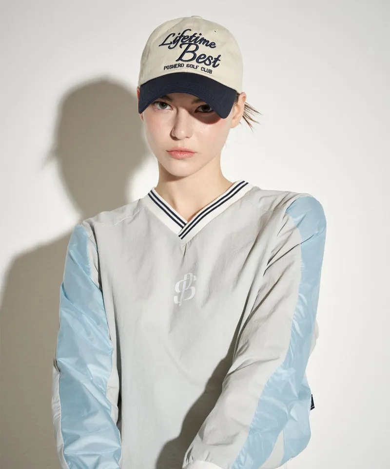 POSHERD Labe Two-Tone Ball Cap - Light Beige