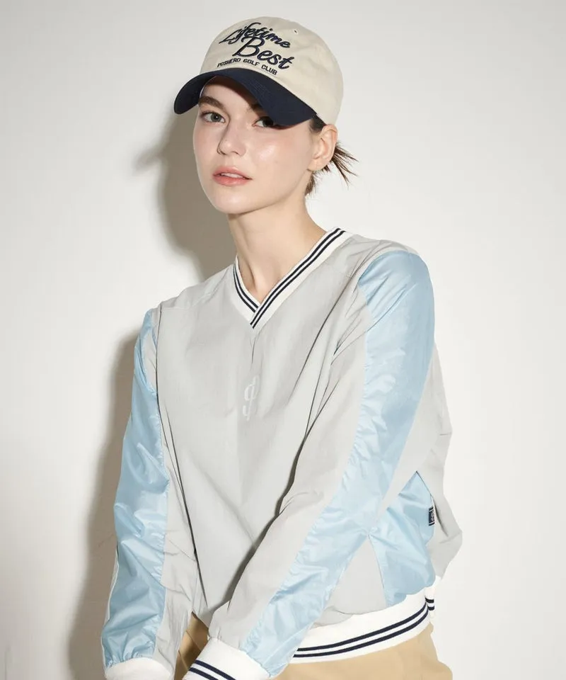 POSHERD Labe Two-Tone Ball Cap - Light Beige