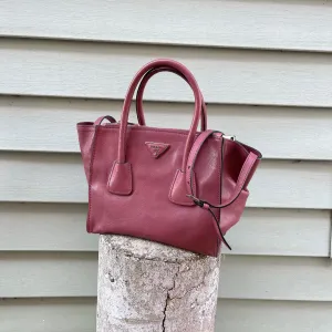 Prada Glace Twin Pocket Tote