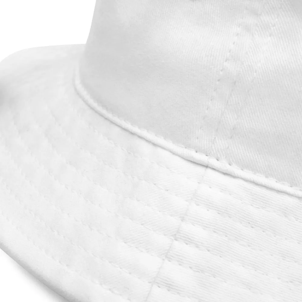Rebel Tee White Bucket Hat
