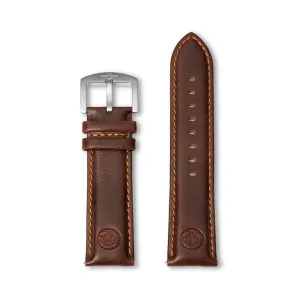 RS01 leather strap brown - 24mm