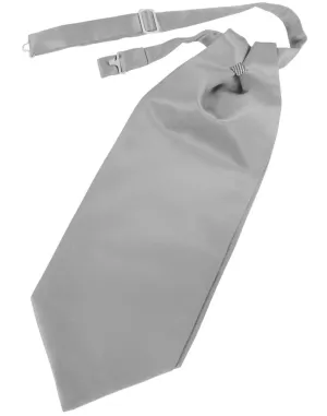 Silver Luxury Satin Cravat