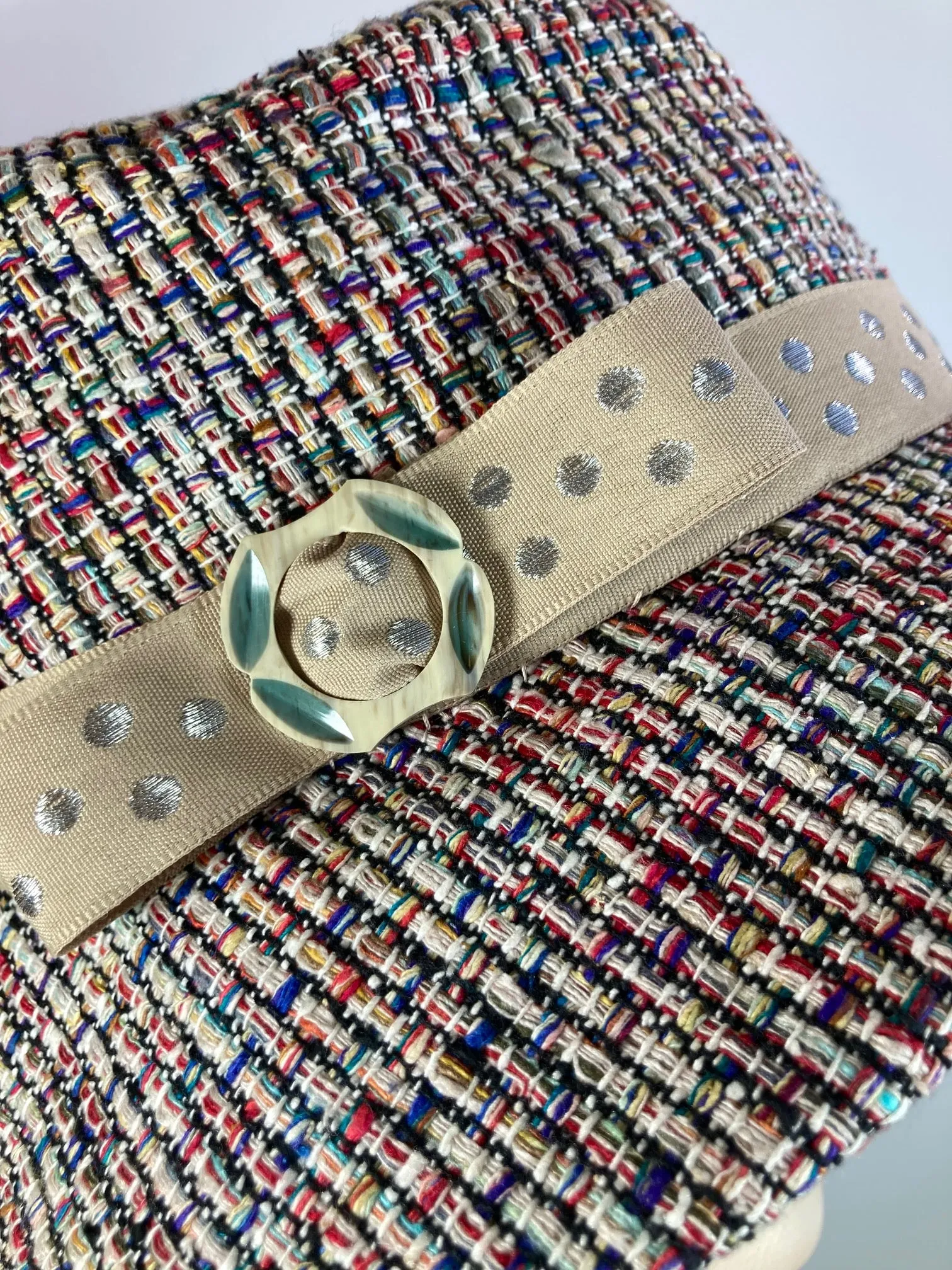 Slow Fashion Short Brim Hat. Multi color Downton Abbey hat. Ladies statement hat. Womens Miss Fisher classic brim cloche hat.