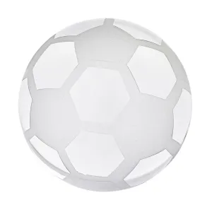 Soccer Ball Crystal Glass Paperweight