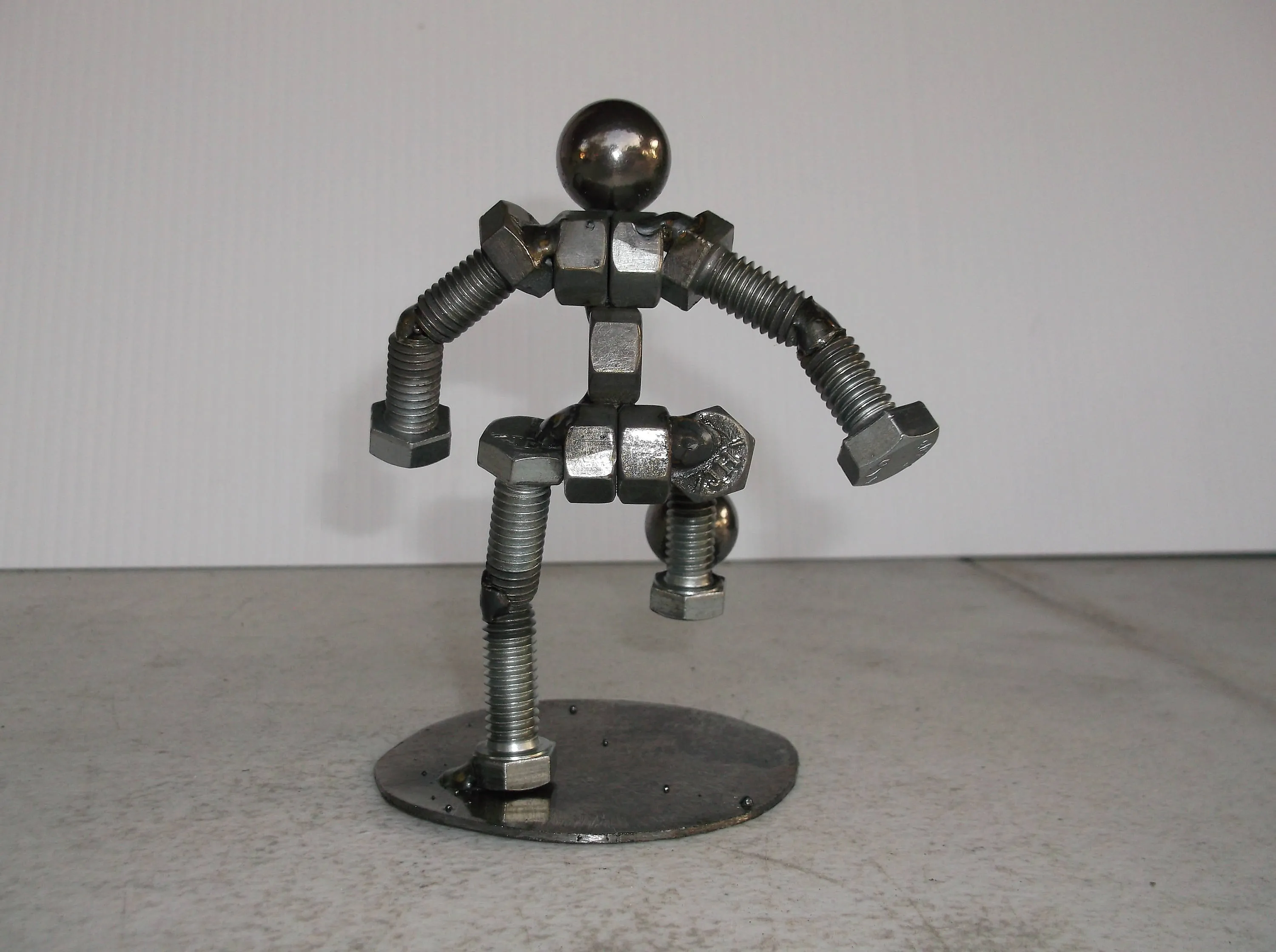 Soccer Player, Metal Bolt Figurine, Miniature Sports Player, Athlete