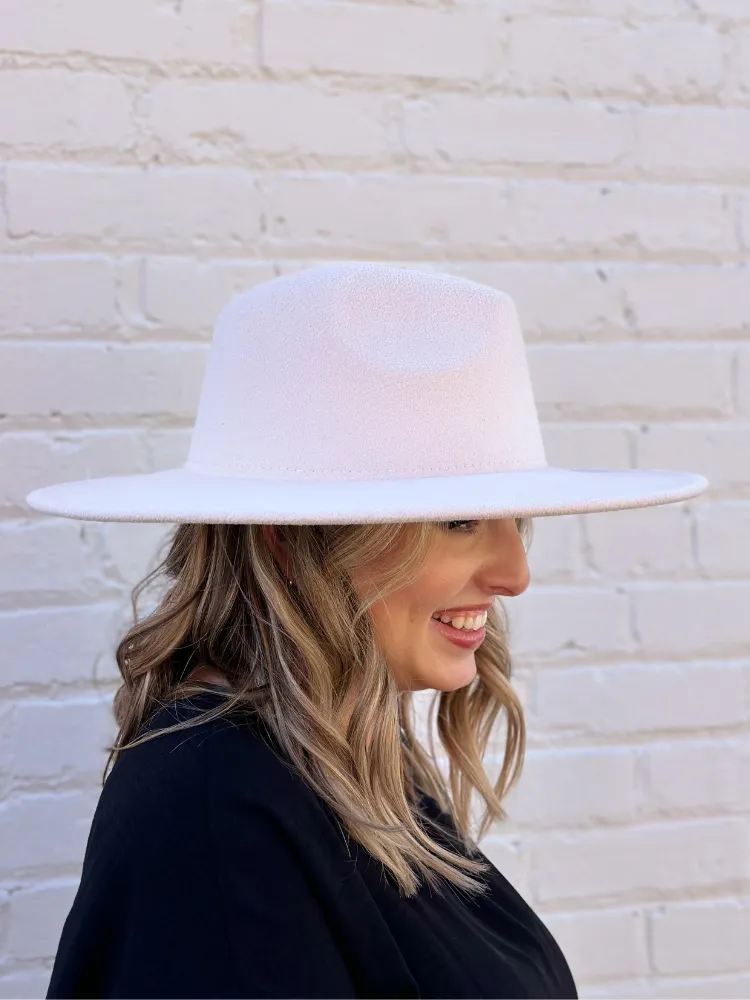 The Dandy Wide Brim Hat- Cream