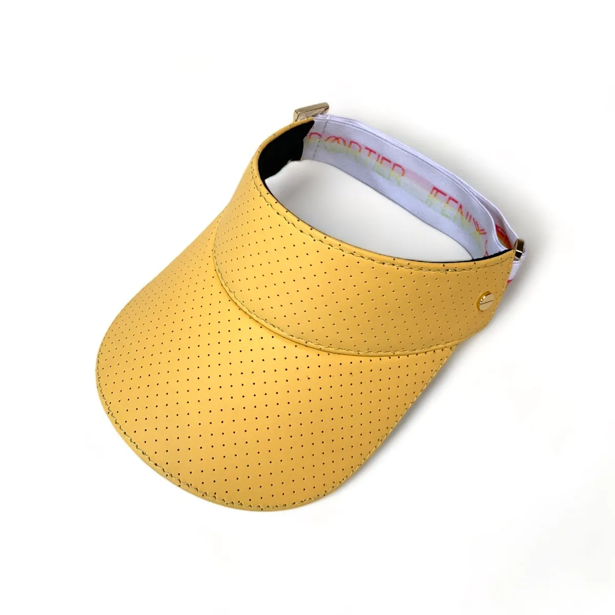 The Leather Visor - Pineapple Sorbet & Gold