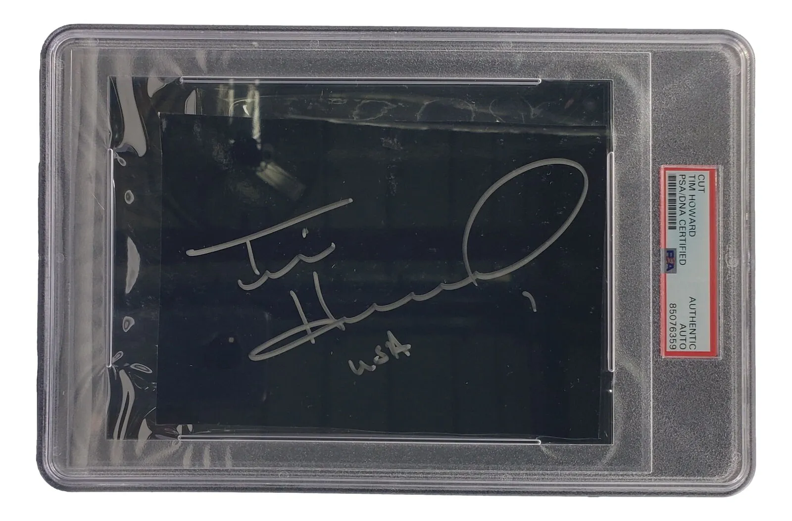 Tim Howard Signed Slabbed USA Soccer Cut Signature PSA/DNA 85076359