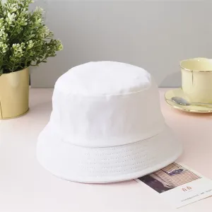 Unisex Cotton Bucket Hats  Summer Sunscreen Panama  Outdoor Fisherman Hat