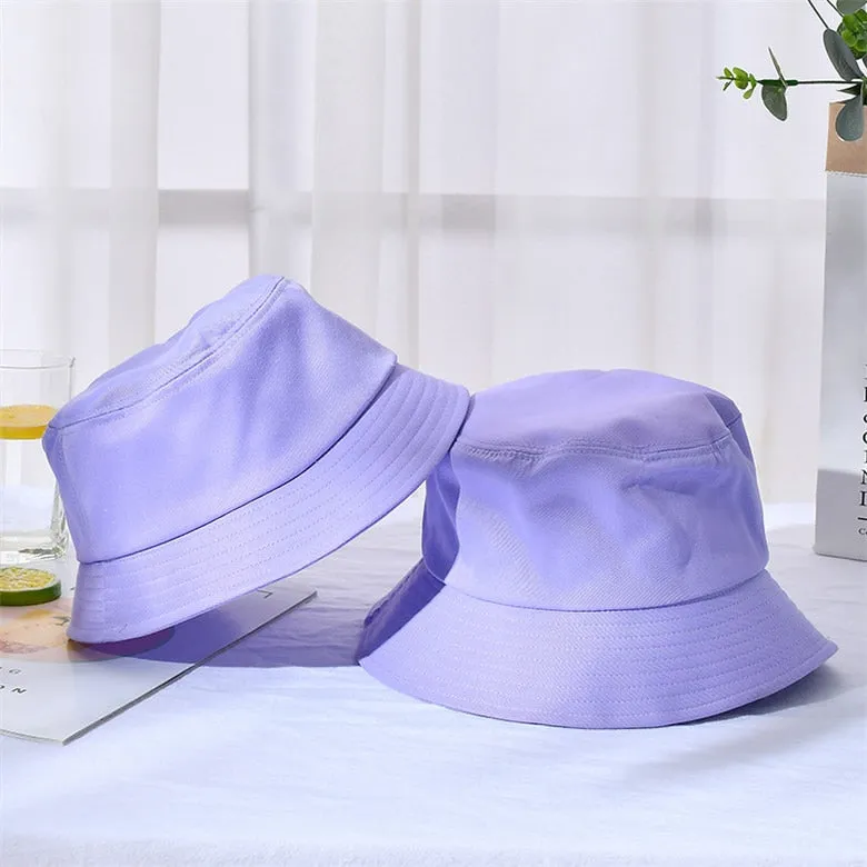 Unisex Cotton Bucket Hats  Summer Sunscreen Panama  Outdoor Fisherman Hat