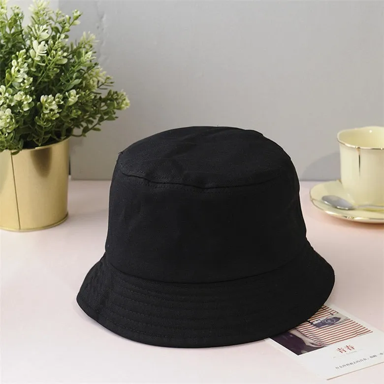 Unisex Cotton Bucket Hats  Summer Sunscreen Panama  Outdoor Fisherman Hat